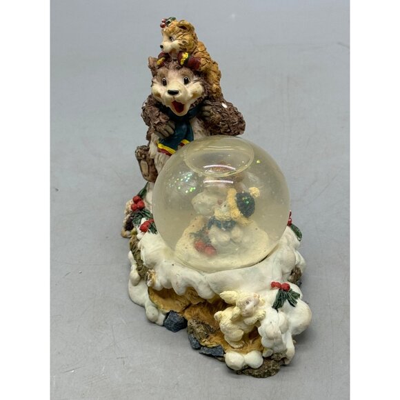 Christmas Simsons Giftware Bear Family Snow Globe Figurine 6" Tall Used READ - Picture 2 of 8